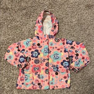 REI Toddler Girl Floral Rain Jacket